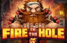 fire in the hole slot logo